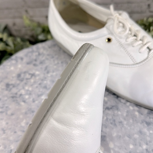 Easy Spirit “Motion” White Leather Round Toe Flex-Comfort Oxfords WMS 12M🤍GUC - Picture 11 of 12